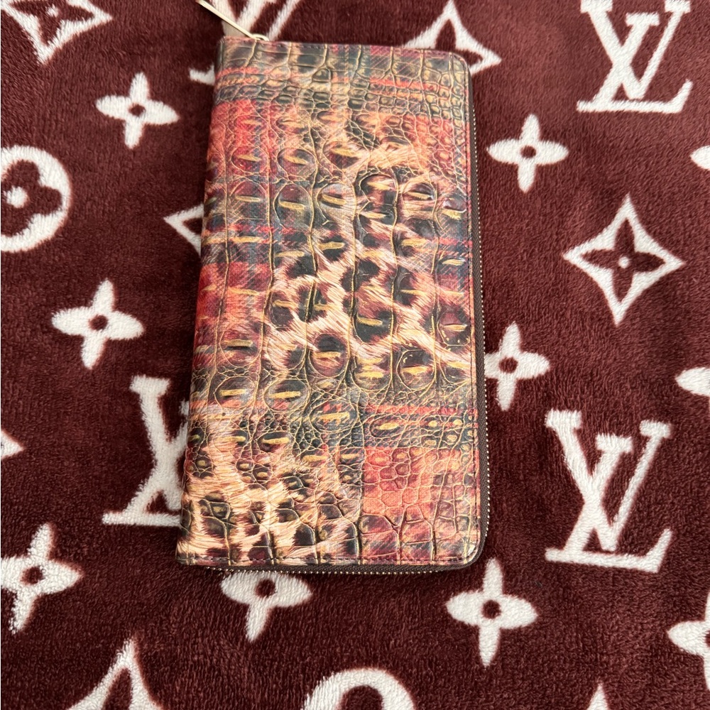 Brahmin Tartan Skyler Zip Wallet